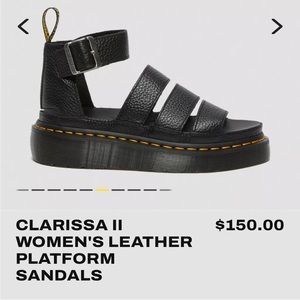 Dr Martens Clarissa leather platform sandal